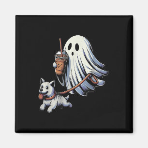 Imã Fantasma Engraçado Andando Cachorro Fantasma Noite