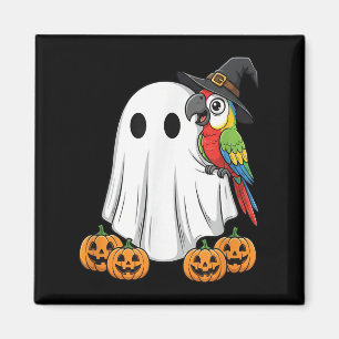 Imã Fantasma Engraçado Papagaio Pumpkin Halloween Cria