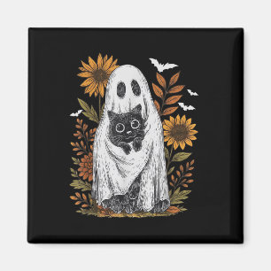 Imã Fantasma Engraçado, segurando Ghost Negro no Hallo