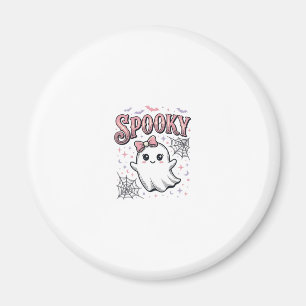 Imã Fantasma Fofo Assustador Camisa Vintage de Hallowe