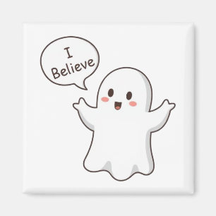 Imã Fantasma Fofo Eu Acredito Desenho