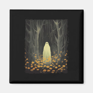 Imã Fantasma Gótico No Truque De Halloween Da Floresta