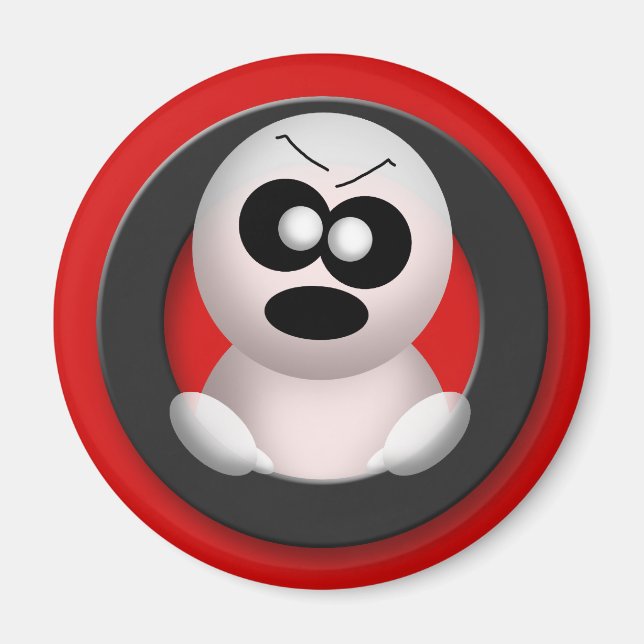 Imã Fantasma Irritado - Magneta Halloween (Frente)