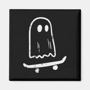 Imã Fantasma No Skateboard Retro Halloween Costume Bo