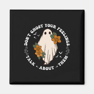 Imã Fantasma Seus Sentimentos Groovy Spooky Season Men