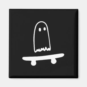 Imã Fantasma Skateboard Preguiçoso Roupa de Halloween