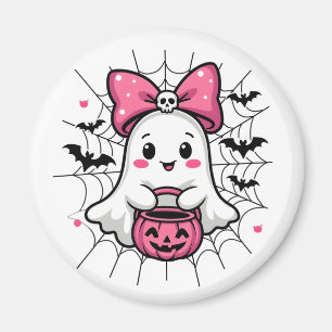 Imã Fantasma Spooky com consciência cor-de-rosa do Can
