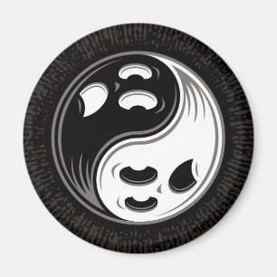 Imã Fantasma Yin Yang Black and White