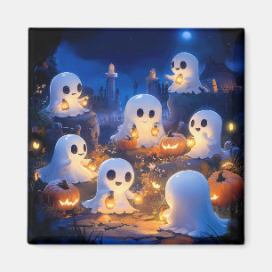 Imã Fantasmagoria de Halloween Lanternas de Abóbora No