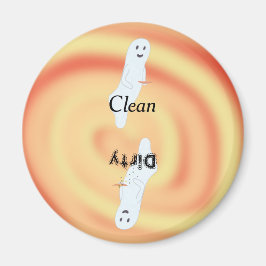 Imã Fantasmas com espiral laranja-amarelada com lava-l