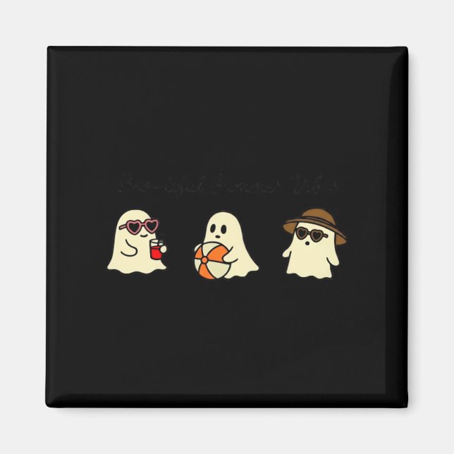 Imã Fantasmas de Vibes de Verão Lindos (Frente)