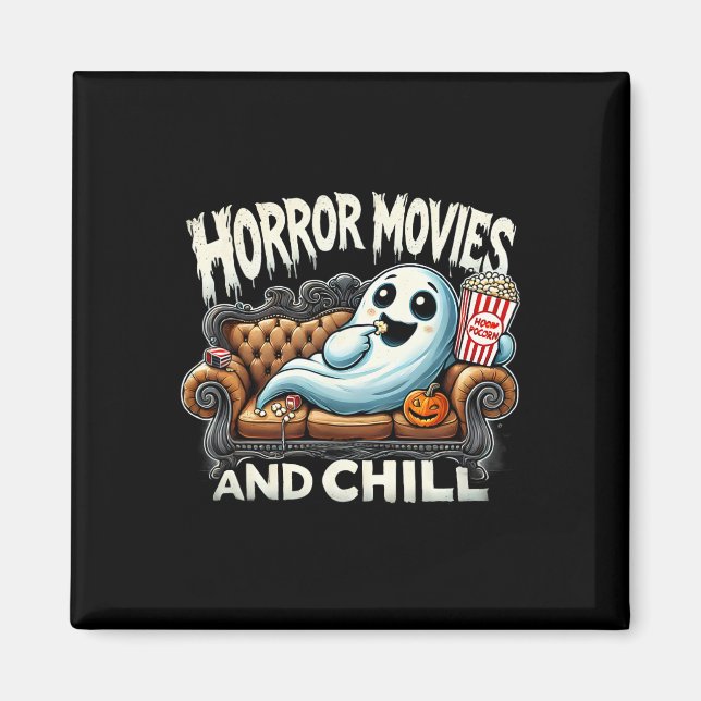 Imã Fantasmas do Fantasma do Halloween e Chill Mov (Frente)