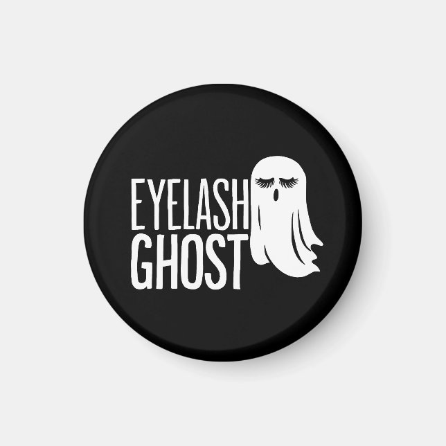 Imã Fantasminha Cílios de Halloween (Frente)