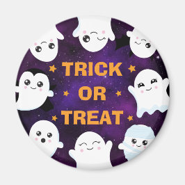 Imã Fantasminhas de Halloween Simpáticos Doces ou Trav