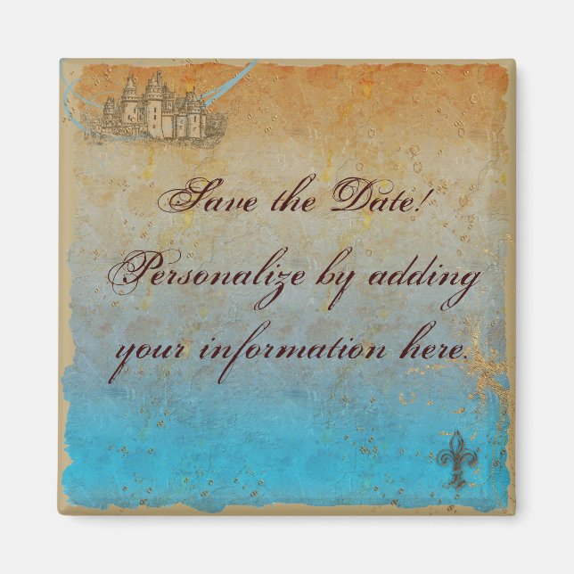 Imã Fantasy Castle Fairy Tale Magnet (Frente)