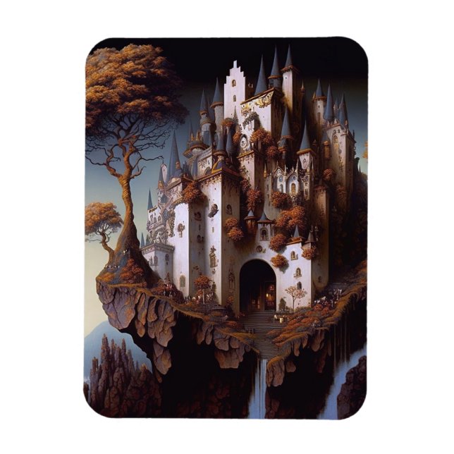 Ímã Fantasy Castle Fantasy Art Magnet (Vertical)