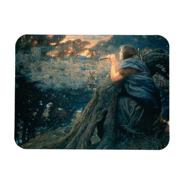 Ímã Fantasy em Twilight (por Edward Robert Hughes) (Horizontal)