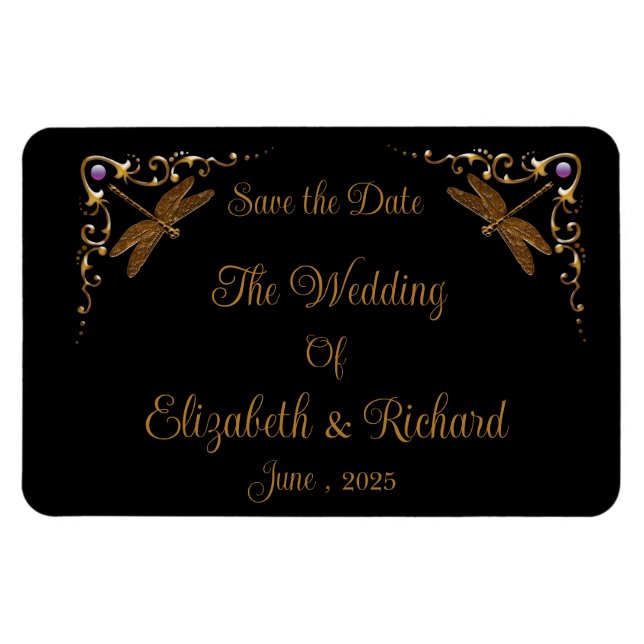 Ímã Fantasy Fairy Tale Weding Date (Horizontal)