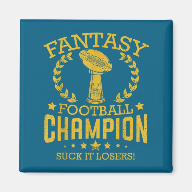 Imã Fantasy Football Funny Champ Chamon  (Frente)