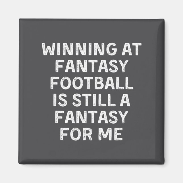 Imã Fantasy Football Loser Funny  (Frente)