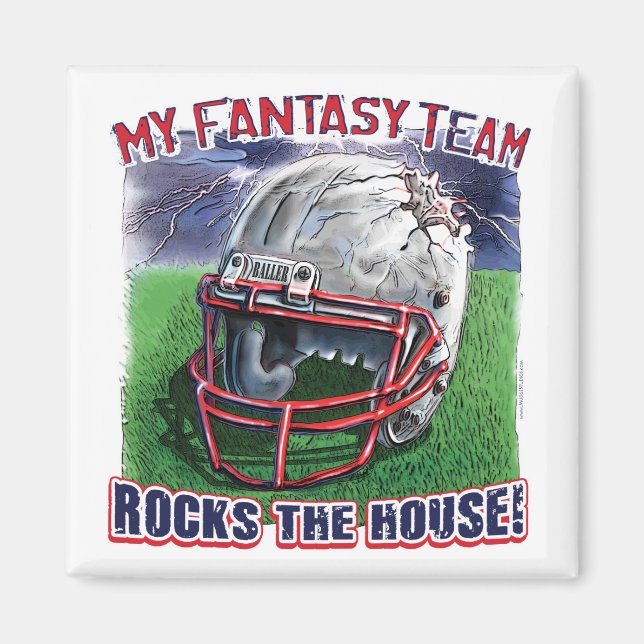 Imã Fantasy Football Rocks House Gear (Frente)