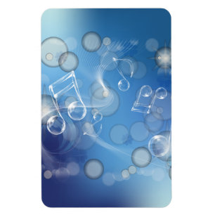 Ímã Fantasy Glass Music Notes