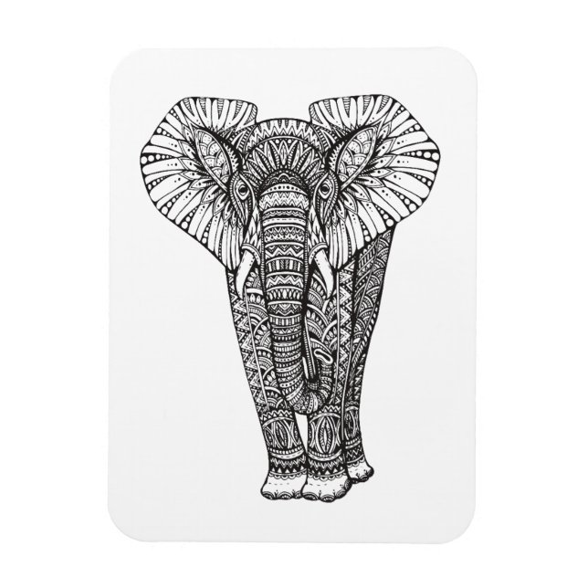 Ímã Fantasy - Patternamente Elephant Doodle (Vertical)