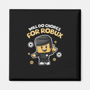Imã Fará Tarefas Por Robux - Design Divertido de Jogos