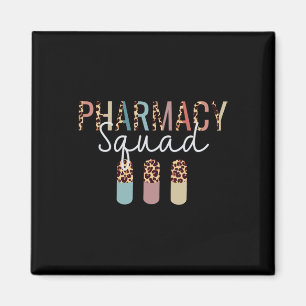 Imã Faracy Squad Com Leopard Print Para Farmacêutico T