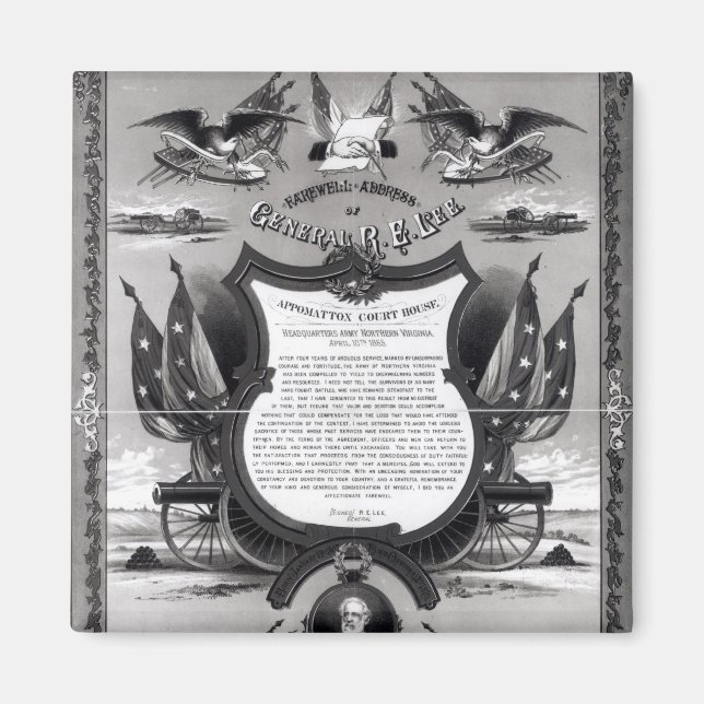 Imã Farewell Endereço do General Robert E. Lee (Frente)