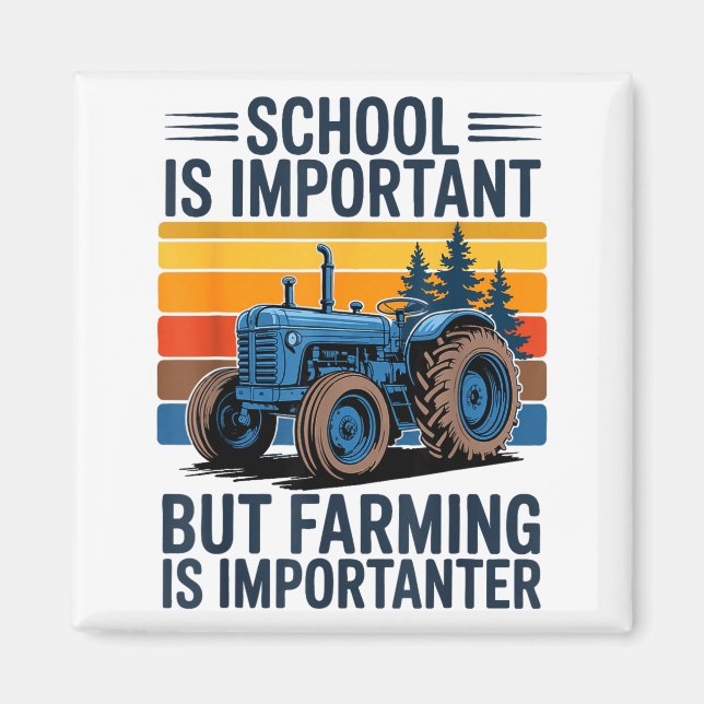 Imã Farm Shirt But Farming Is Imrtanter Farmer Tractor (Frente)