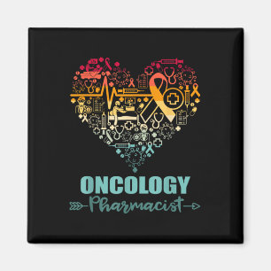 Imã Farmacêutico de Oncologia Coração Engraçado Vintag