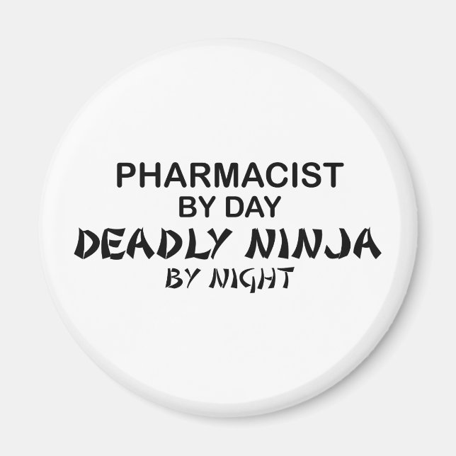 Imã Farmacêutico Deadly Ninja por Noite (Frente)