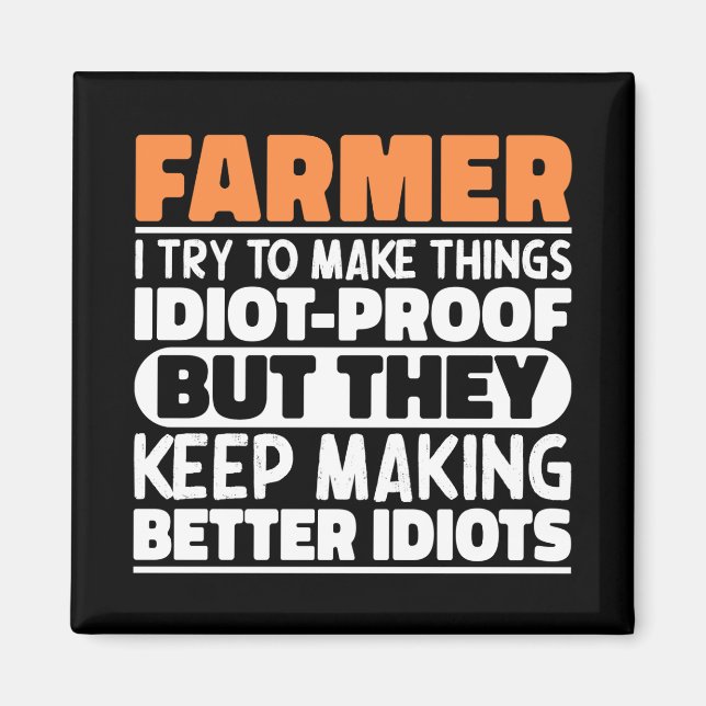 Imã Farmer Eu Tento Fazer Coisas Engraçadas Dizendo Ag (Frente)