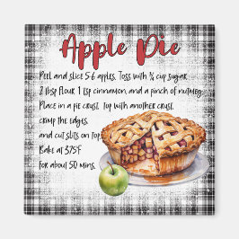 Imã Farmhouse Classic Homemade Apple Pie Recipe Decor