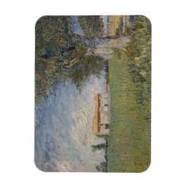 Ímã Farmhouse em um Wheatfield por Vincent Van Gogh