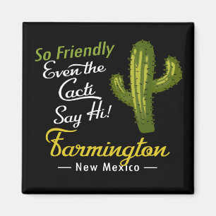 Imã Farmington Cactus Funny Retro