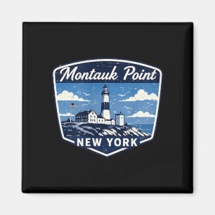 Imã Faro Montauk em Nova York Costa Oceano