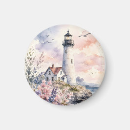 Imã Faro Pintado à Aquarela