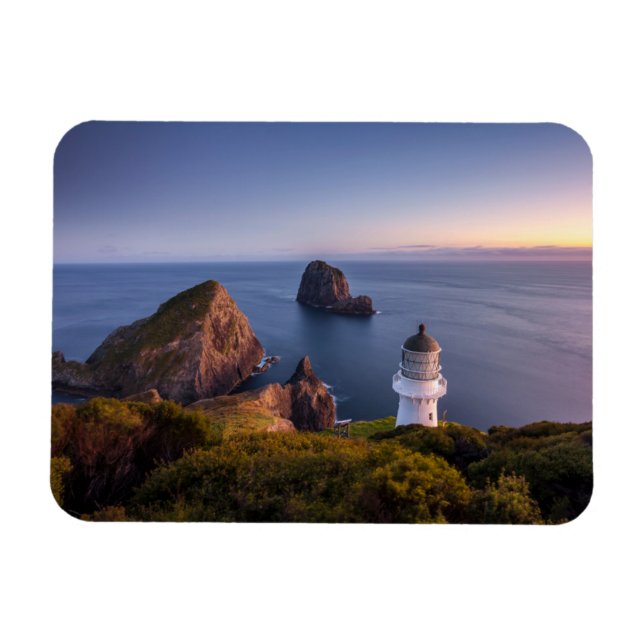 Ímã Faróis | Farol Cape Brett Nova Zelândia (Horizontal)