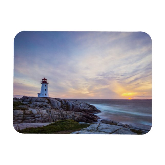 Ímã Faróis | Farol da Nova Escócia de Peggy (Horizontal)