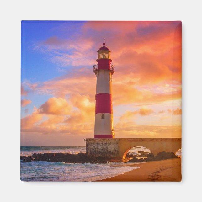 Imã Faróis | Farol de Itapuã Bahia Brasil (Frente)