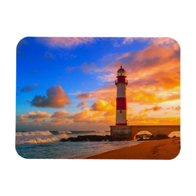 Ímã Faróis | Farol de Itapuã Brasil (Horizontal)