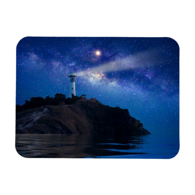 Ímã Faróis | Farol de Starry Night (Horizontal)