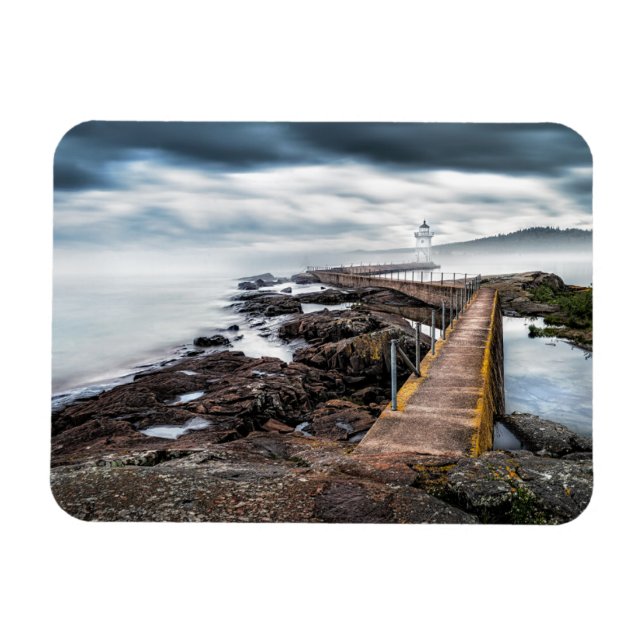 Ímã Faróis | Farol Grand Marais Minnesota (Horizontal)