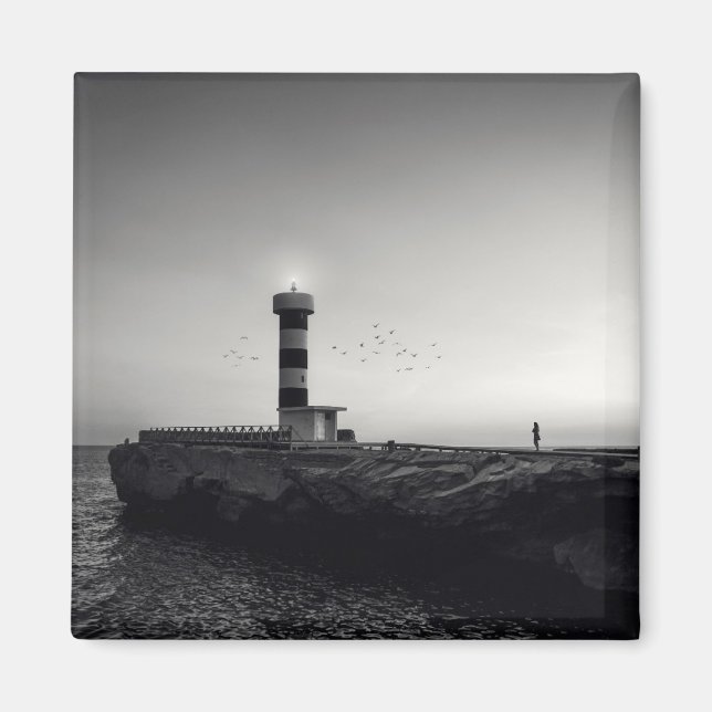 Imã Farol ao pôr do sol (Frente)
