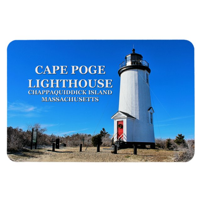 Ímã Farol Cape Poge, Massachusetts Flexi Magnet (Horizontal)