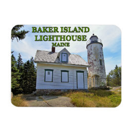 Ímã Farol da Ilha Baker, Maine