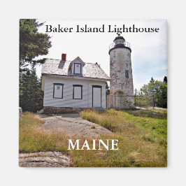 Imã Farol da Ilha Baker, Maine Magnet