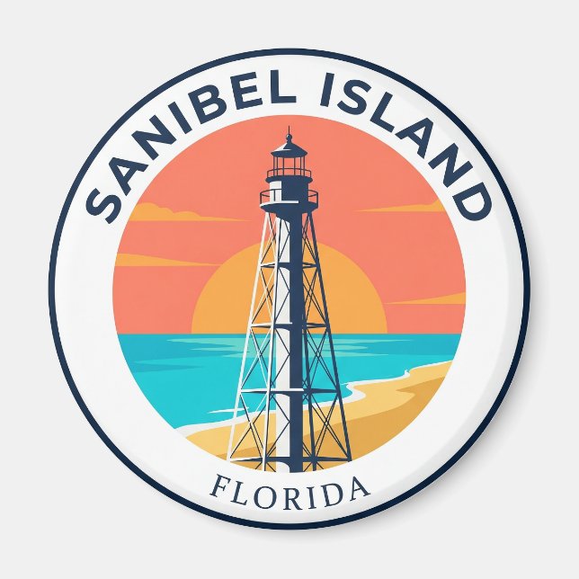 Imã Farol da Ilha de Sanibel EUA (Frente)